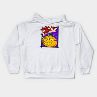 PUMPKIN SCREAMED Kids Hoodie